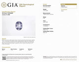 4.00cts GIA Natural Light Violet Spinel Gemstone - Oval Shape - 26277RGT