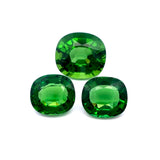 11.49cts Natural Chrome Tourmaline Gemstone - 3Pcs Set Pair - Cushion Shape - 26285RGT