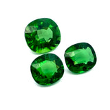 11.49cts Natural Chrome Tourmaline Gemstone - 3Pcs Set Pair - Cushion Shape - 26285RGT