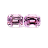 14.46cts Natural Pink Kunzite Gemstone Pair - Octagon Shape - 26288RGT