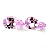 25.19cts Natural Pink Kunzite Gemstone Pair - Pear Shape - 26293RGT