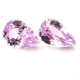 38.60cts Natural Pink Kunzite Gemstone Pair - Pear Shape - 26295RGT