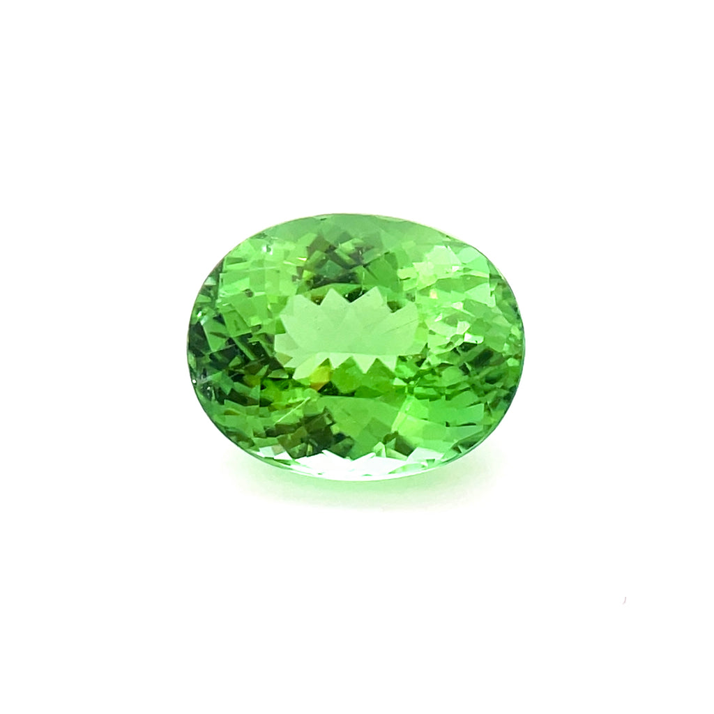 5.45cts GIA Natural Green Paraiba Tourmaline Gemstone - Oval Shape - 26299RGT