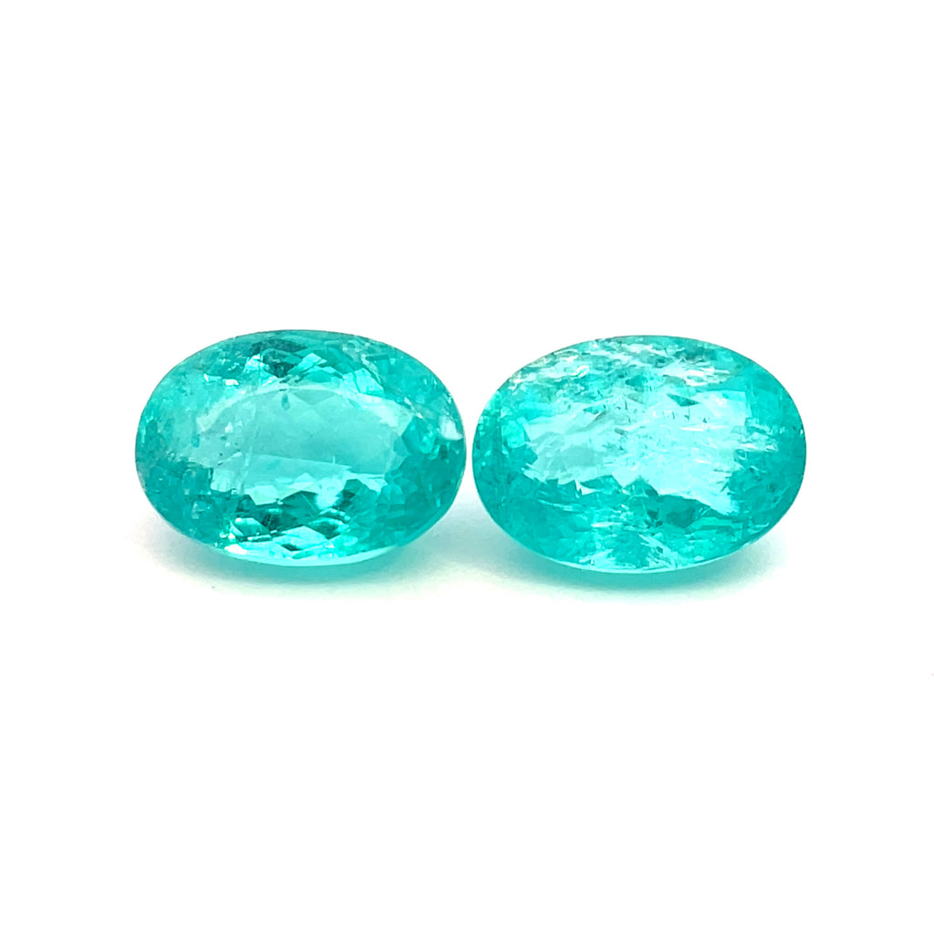 8.33cts GIA Natural Greenish Blue Paraiba Tourmaline Gemstone - Oval Shape - 26303RGT