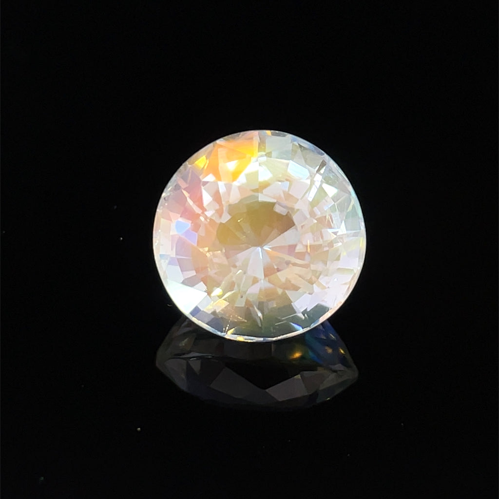4.27cts Natural Rainbow Moonstone Gemstone - Round Shape - 26317RGT