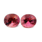 6.51cts Natural Pink Tourmaline Gemstone Pair - Oval Shape - 26630RGT