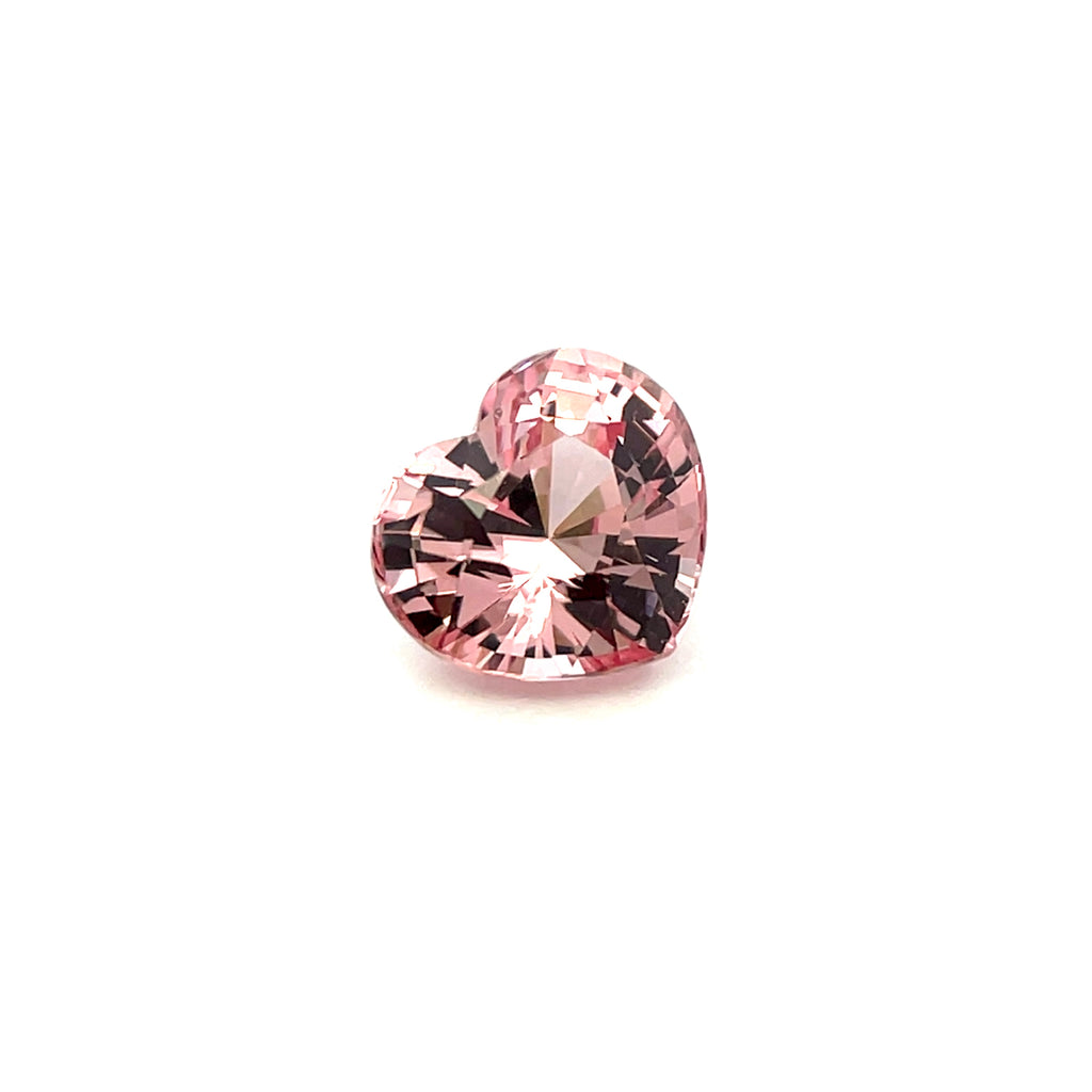 2.65cts Natural Malaya Garnet Gemstone - Heart Shape - 26338RGT