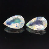 5.80cts Natural Rainbow Moonstone Gemstone Pair - Pear Shape - 26342RGT