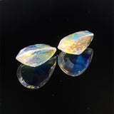 5.80cts Natural Rainbow Moonstone Gemstone Pair - Pear Shape - 26342RGT