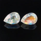 7.52cts Natural Rainbow Moonstone Gemstone Pair - Pear Shape - 26343RGT