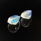 7.52cts Natural Rainbow Moonstone Gemstone Pair - Pear Shape - 26343RGT