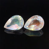 8.55cts Natural Rainbow Moonstone Gemstone Pair - Pear Shape - 26345RGT