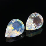 8.55cts Natural Rainbow Moonstone Gemstone Pair - Pear Shape - 26345RGT