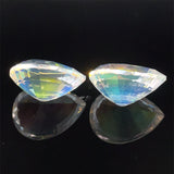 8.59cts Natural Rainbow Moonstone Gemstone Pair - Pear Shape - 26346RGT