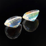 8.59cts Natural Rainbow Moonstone Gemstone Pair - Pear Shape - 26346RGT