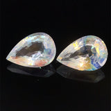 8.94cts Natural Rainbow Moonstone Gemstone Pair - Pear Shape - 26347RGT