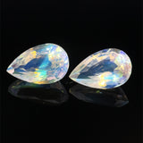 9.21cts Natural Rainbow Moonstone Gemstone Pair - Pear Shape - 26348RGT