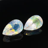 9.21cts Natural Rainbow Moonstone Gemstone Pair - Pear Shape - 26348RGT