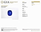 3.09cts GIA Natural Violetish Blue Sodalite Gemstone - Cushion Shape - 26458FRGT