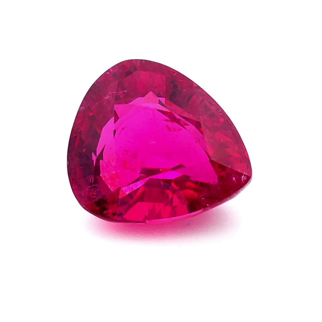15.17cts Natural Rubellite Tourmaline Gemstone - Pear Shape - 26459RGT