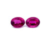 7.92cts Natural Rubellite Tourmaline Gemstone Pair - Oval Shape - 26540RGT