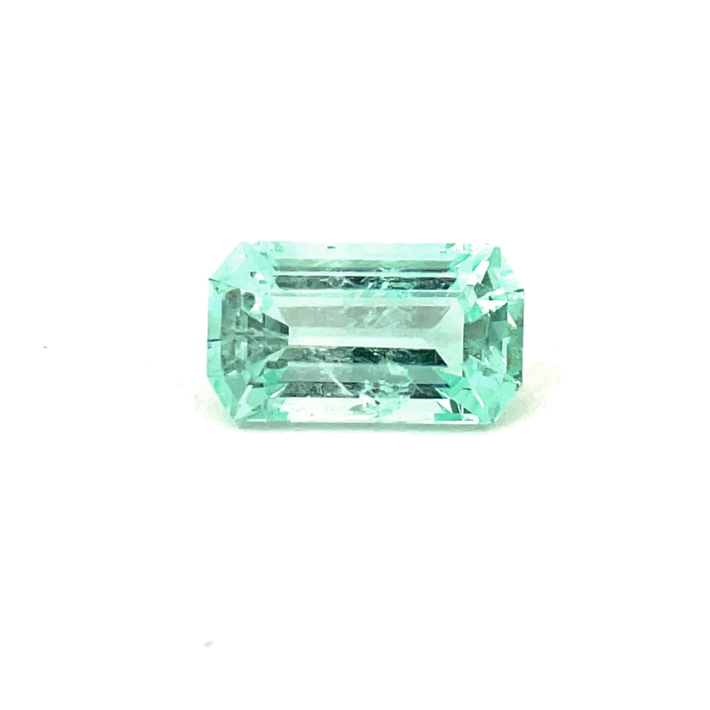 3.05cts Bellerophon Natural Bluish Green Emerald from Nigeria - Octagon Shape - 26549RGT