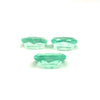 17.39cts Bellerophon Natural Bluish Green Emerald from Nigeria Pair - 3Pcs Set Pair - Cushion Shape - 26553RGT