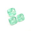 34.16cts Bellerophon Natural Bluish Green Emerald from Nigeria Pair - 3Pcs Set Pair - Cushion Shape - 26555RGT