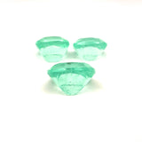 34.16cts Bellerophon Natural Bluish Green Emerald from Nigeria Pair - 3Pcs Set Pair - Cushion Shape - 26555RGT