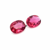 2.22cts Natural Pink Tourmaline Gemstone Pair - Oval Shape - 26558RGT