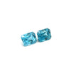 2.87cts Natural Blue Zircon Gemstone Pair - Octagon Shape - 26597RGT