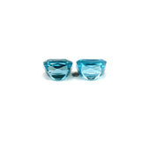 2.87cts Natural Blue Zircon Gemstone Pair - Octagon Shape - 26597RGT