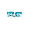 4.72cts Natural Blue Zircon Gemstone Pair - Cushion Shape - 26598RGT