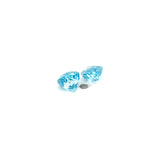 1.03cts Natural Blue Zircon Gemstone Pair - Round Shape - 26600RGT