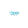 1.54cts Natural Blue Zircon Gemstone Pair - Round Shape - 26602RGT