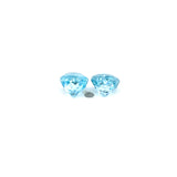 1.54cts Natural Blue Zircon Gemstone Pair - Round Shape - 26602RGT