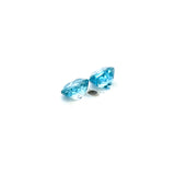 1.60cts Natural Blue Zircon Gemstone Pair - Round Shape - 26603RGT