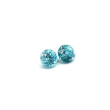 1.63cts Natural Blue Zircon Gemstone Pair - Round Shape - 26604RGT