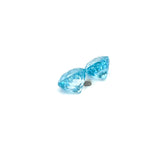 2.08cts Natural Blue Zircon Gemstone Pair - Round Shape - 26605RGT
