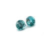2.26cts Natural Blue Zircon Gemstone Pair - Round Shape - 26606RGT