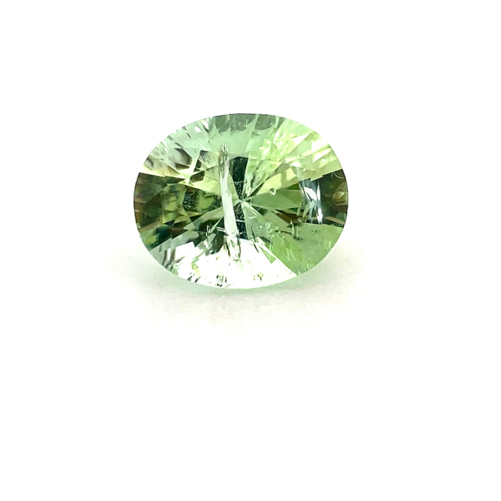 3.37cts Natural Green Tourmaline Gemstone - Oval Shape - 26610RGT