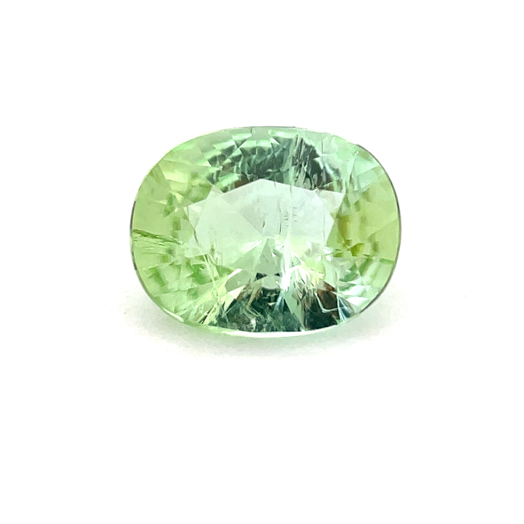 4.44cts Natural Green Tourmaline Gemstone - Oval Shape - 26612RGT
