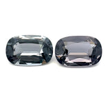 9.24cts Natural Gray Spinel Gemstone Pair - Oval Shape - 26665RGT