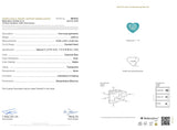 3.80cts Bellerophon Natural Greenish Blue Paraiba Tourmaline Gemstone - Heart Shape - 26683RGT