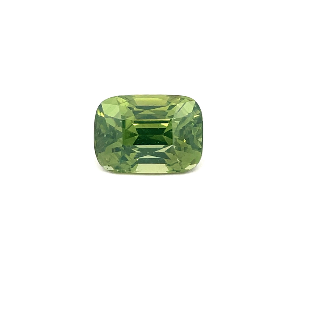 4.39cts Natural Green Zircon Gemstone - Cushion Shape - 26684RGT