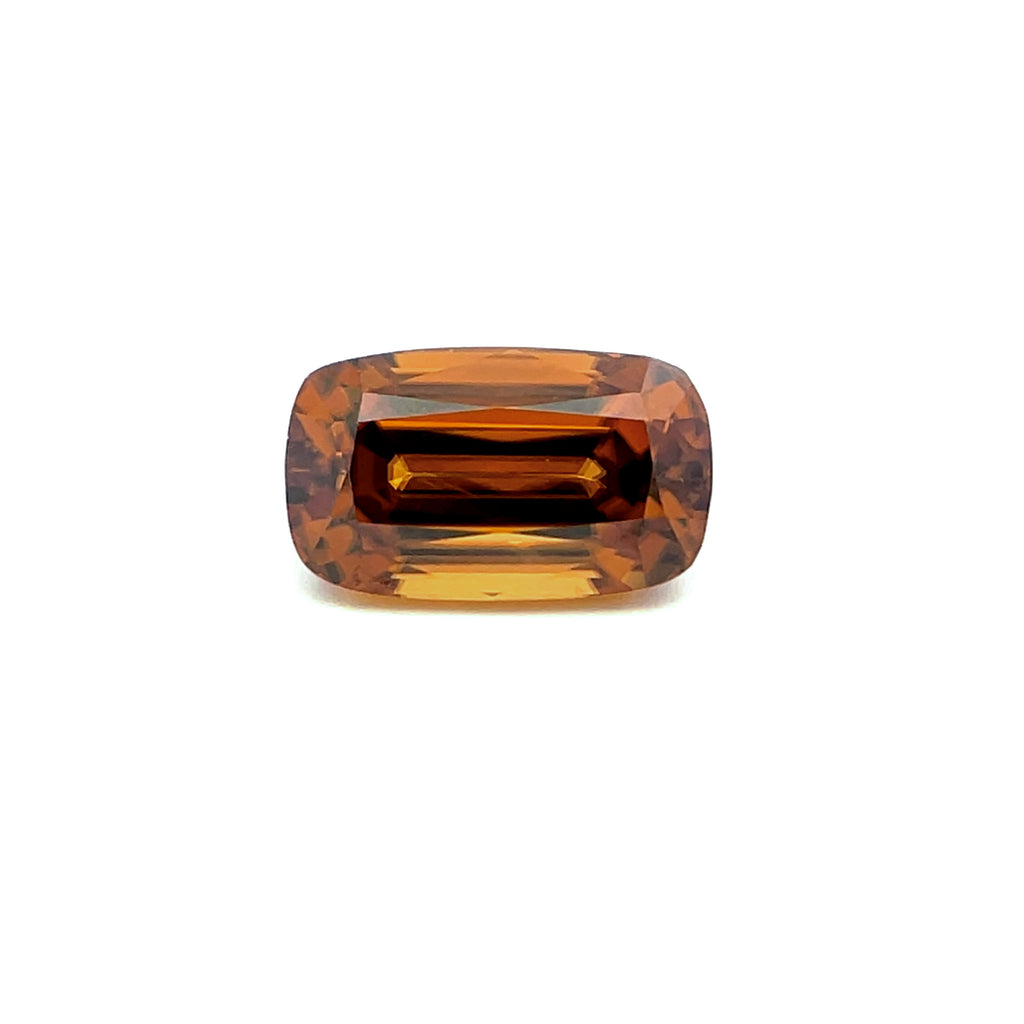 5.92cts Natural Yellow Orange Zircon Gemstone - Cushion Shape - 26770RGT