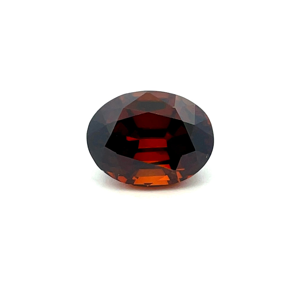 6.44cts Natural Brownish Orange Zircon Gemstone - Oval Shape - 26772RGT