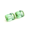 9.94cts Natural Green Tourmaline Gemstone Pair - Cushion Shape - 26847RGT