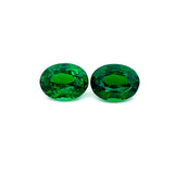 3.14cts Natural Green Tsavorite Garnet Gemstone Pairs - Oval Shape - 26854RGT 