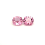 2.04cts Natural Sakura Pink Burma Spinel Gemstone Pair - Cushion Shape - 26885RGT